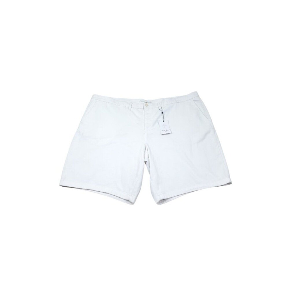 READ Robert Graham Classic Fit 10” Chino Shorts Stretch Men's Size 46 White